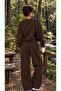 Women's Crew Neck Wide Leg Women's Two-Piece Tracksuit Set Regular Fit - 2