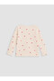 Vizyon New Season Ecru Zippered Baby Girl T-Shirt - 2