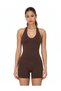 Women’s Slim Fit Yoga Bodysuit – Halter Neck Sleeveless Fitness Romper