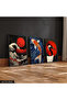 Asian Themed 3 Piece Wooden Framed Painting Act - 2