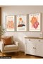 Henri Matisse Themed 3 Piece Wooden Framed Painting Act