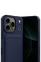 Spt-Gld Newface iPhone 17 Pro Kelvin Silicone with Business Card Holder (94219) - Navy Blue - 2