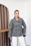 High Collar Short Lined Cashmere Coat - 2