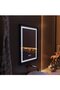 Rectangular LED Mirror, 60x80cm, EDGE Touch, Defog System, Black Frame - 3