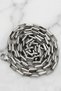 Steel Paper Clip Block Chain Necklace 4 mm Silver Color |   Anti-Tarnish, Men'S, 2 Years Warranty - 2