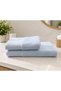 100% Cotton Satin Border Towel Set of 2 50X90 Hand Towel + 70X140 Bath Towel