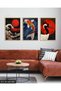 Asian Themed 3 Piece Wooden Framed Painting Act - 4