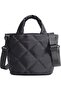 Puffy Tote Bag for Women, Lightweight Quilted Shoulder Handbag with Adjustable Shoulder Strap, Multi