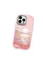 iPhone 13 Pro Max Compatible Shock-Absorbing Camera Protected Pink Silicone Case Sunrise at Sea - 3