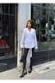 Women's Belted Double-Breasted Collar Seasonal Jacket - 2
