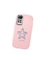 Redmi Note 11 Pro 4G/5G Compatible Shock-Absorbent Camera Protected Pink Silicone Case Star Pattern - 3
