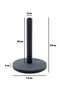 Natural Wood Towel Napkin Holder Wooden Paper Holder (White Pine)(Anthracite)(2 Pieces) - 5