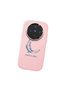 Vivo X300 Compatible Shock-Absorbent Camera Protected Pink Silicone Case Moon and Star Pattern - 3