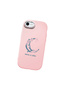 Pink Silicone Case with Shock Absorbing Camera Protection for iPhone 7/8/Se 2020 2022 Moon and Star Pattern - 4