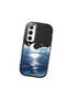 Realme C65 4g Compatible Shock-Absorbing Camera Protected Black Silicone Case Moon Rising from the Sea - 3