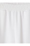 White Soft Touch Women's Sports Sweatpants with Stripes - 3