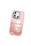 Poco C55 Compatible Shock-Absorbing Camera Protected Pink Silicone Case Sunrise at Sea - 3
