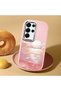 Pink Silicone Case Compatible with Samsung Galaxy S25 Ultra, Shock-Absorbing Camera Protection, Sunrise at Sea - 2