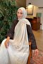 Qq Pattern Ayrobin Floral Jacquard Shawl Stone - 2