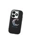 Tecno Spark 20/20C Compatible Shock-Absorbent Camera Protected Black Silicone Case Moon and Star Pattern - 3