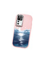 Redmi K50 Ultra Compatible Shock-Absorbing Camera Protected Pink Silicone Case the Moon Rising from the Sea - 3