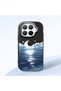 Mi 15t Pro Compatible Shock-Absorbing Camera Protected Black Silicone Case the Moon Rising from the Sea