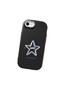 iPhone 7/8/Se 2020 2022 Compatible Shock-Absorbing Black Silicone Case with Camera Protection Star Pattern - 4