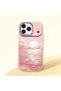 iPhone 17 Pro Compatible Shock-Absorbing Camera Protected Pink Silicone Case Sunrise at Sea