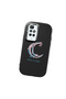 Redmi 10 4g Compatible Shock-Absorbent Camera Protected Black Silicone Case Moon and Star Pattern - 3