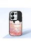 Redmi Note 13 Pro 4g Compatible Shock-Absorbing Camera Protected Black Silicone Case Sunrise at Sea