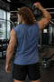 Blue Sportsman Tank Top Cotton Fabric Crew Neck Men's Sleeveless Undershirt - 4