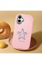 Samsung Galaxy A06 4g Compatible Shock-Absorbing Camera Protected Pink Silicone Case Star Pattern - 2