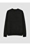 Özmarka New Season Black Crew Neck Men's Sweatshirt - 3