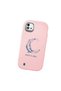 Realme C20/C20A Compatible Shock Absorbent Camera Protected Pink Silicone Case Moon and Star Pattern - 3