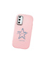 Pink Silicone Case Compatible with Samsung Galaxy S20 Fe 4G/5G Shock Absorbing Camera Protection Star Pattern - 3