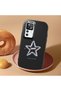 Redmi K50 Ultra Compatible Shock-Absorbing Camera Protected Black Silicone Case Star Pattern - 2