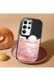 Samsung Galaxy S23 Ultra Compatible Shock-Absorbing Black Silicone Case with Camera Protection Sunrise at Sea - 2