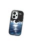 Redmi Note 13 Pro Plus+ 5g Compatible Shock-Absorbing Camera Protected Black Silicone Case the Moon Rising from the Sea - 4