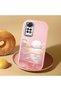 Redmi Note 11/Note 11S Compatible Shock-Absorbent Camera Protected Pink Silicone Case Sunrise at Sea - 3