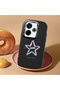Poco M6 4g Compatible Shock-Absorbing Camera Protected Black Silicone Case Star Pattern - 2