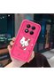Redmi Note 14 Pro 4g Compatible Pink Red Silicone Cherry Kitty Pattern Case Shockproof Camera Protection - 4