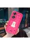 Oppo A60 Compatible Pink Red Silicone Rose Dog Pattern Case Shockproof Camera Protection - 3