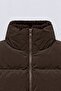 Girl's Stand Collar Plush Detailed Puffer Coat - 4