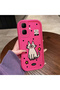 Infinix Smart 10 Compatible Pink Red Silicone Dot Cat Pattern Case Shockproof Camera Protection