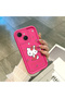 Tecno Spark 40C Compatible Pink Red Silicone Cherry Kitty Pattern Case Shockproof Camera Protection - 4