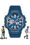 Blue Rectangle Analogue Watch for Kids Girls and Boys, Best Kids Watch Analog Watch-Pink