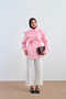 Women's Detailed Waist-Tie Shirt Pink - 3