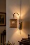 Ratta Wicker Textured Rustic Modern Beige Sconce - 8