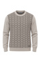 Men's Crew Neck Patterned Sweater - 4