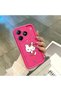 For Realme C63 4G/C61 Compatible Pink Red Silicone Cherry Kitty Pattern Case Shockproof Camera Protection - 4